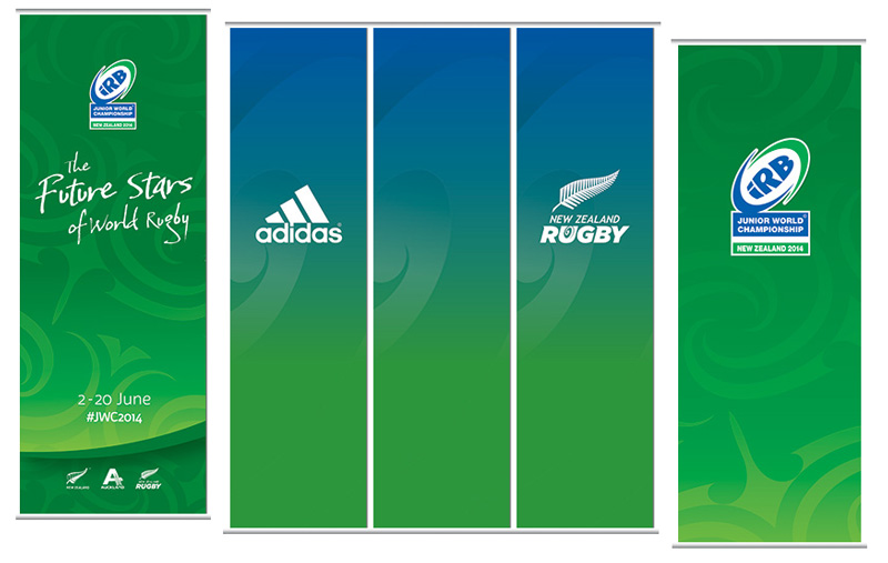 Junior Rugby World Cup Hanging Banners